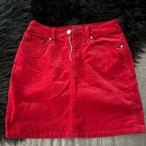 Forever 21 Vibrant Red Mini Skirt